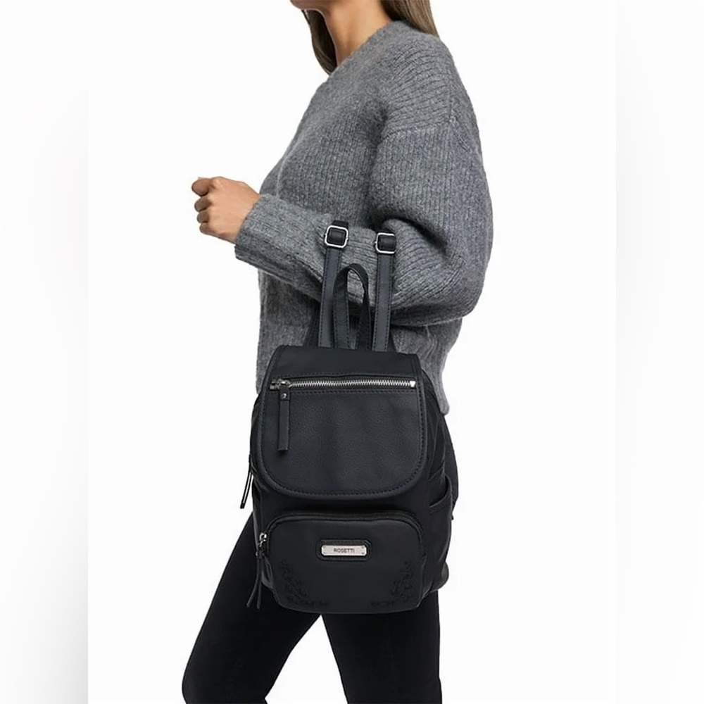 Rosetti Elegant Tinley Black Backpack - Picture 3 of 7